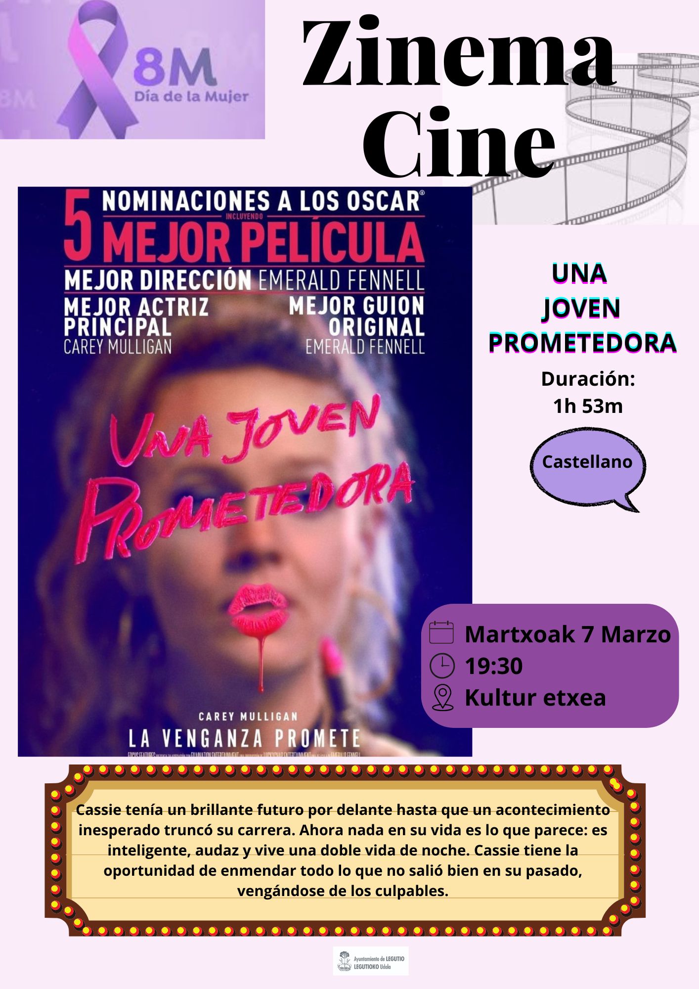 Una joven prometedora. Zinema.