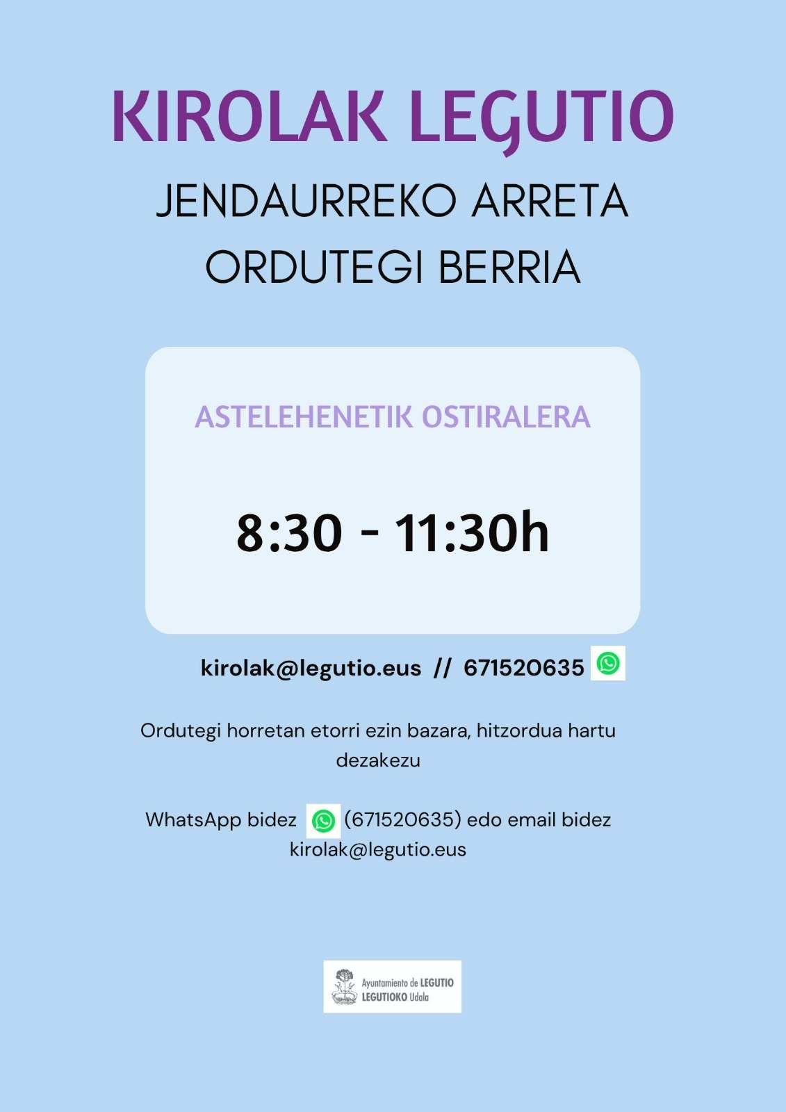 Nuevo horario