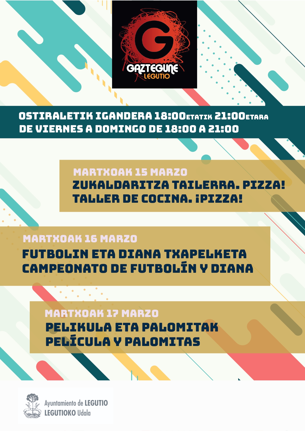 Gaztegune programa 11-15 mar