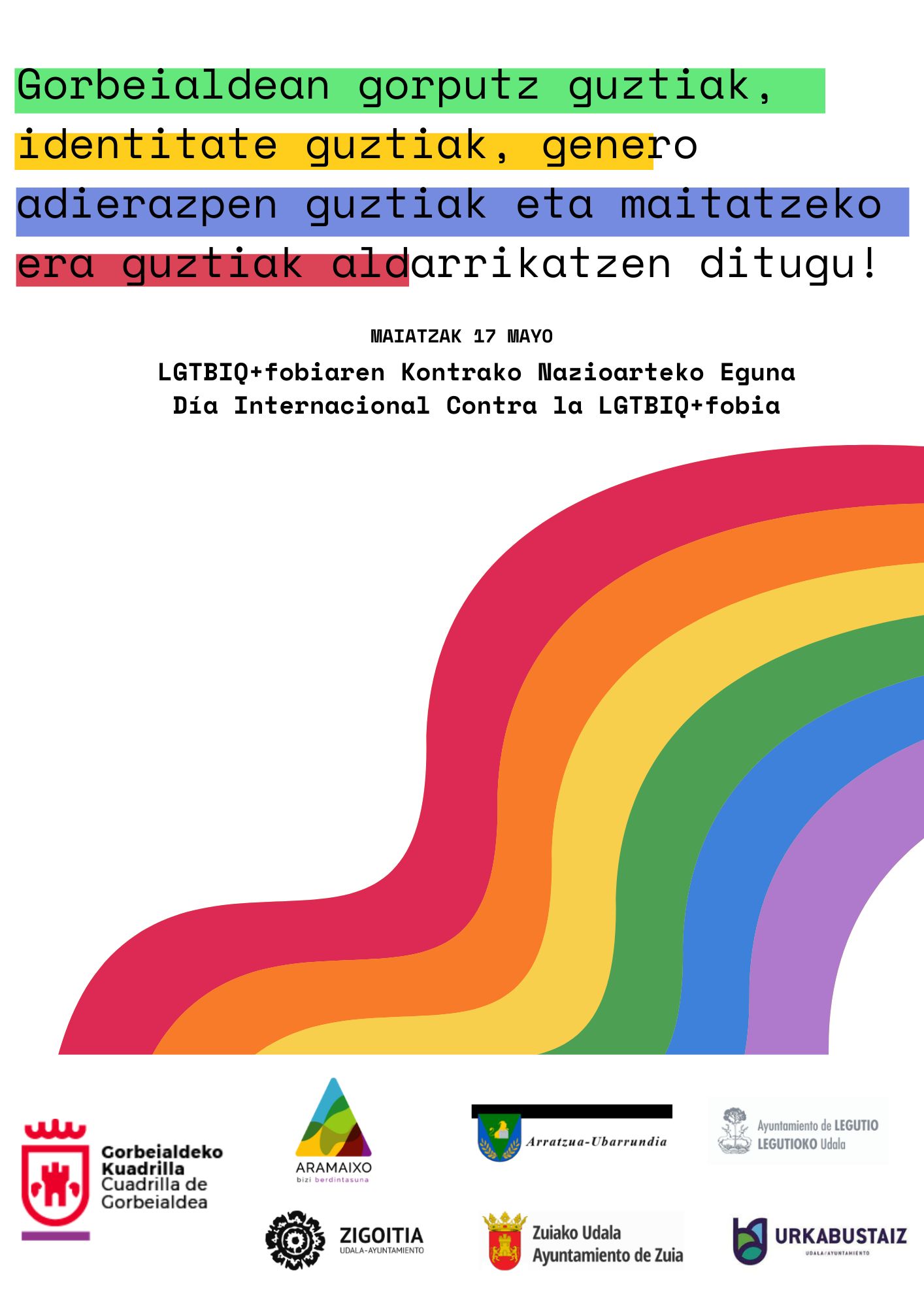 17 de mayo: "Día contra la LGTB+fobia"