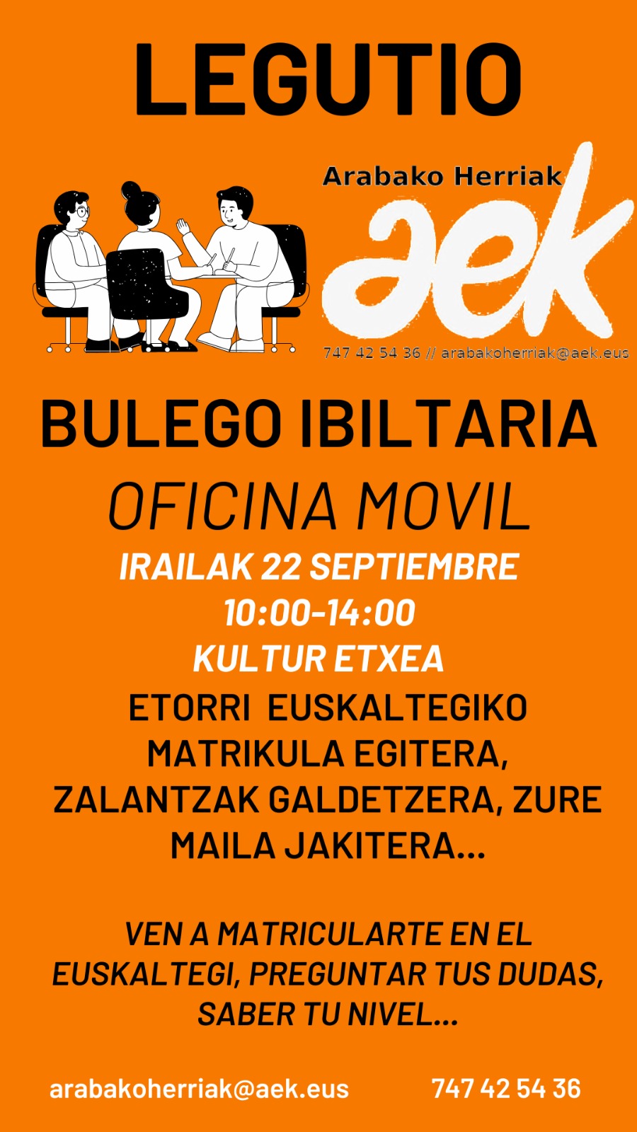 AEK. Bulego ibiltaria.