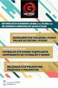 Gaztegune programa 11-15 mar