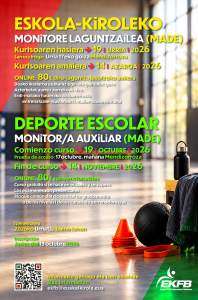 Eskola-kiroleko monitore laguntzaile (MADE)
