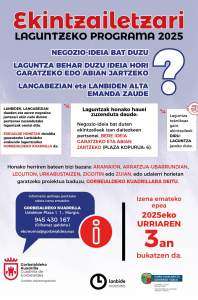 Ekintzailetzari laguntzeko programa 2025.