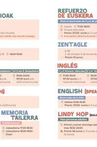 KULTURA ETA EUSKARAKO EKINTZAK