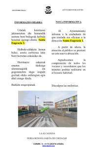 LEKUALDAKETA/ TRASLADO