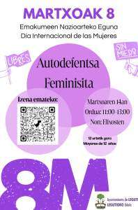 Taller autodefensa feminista. 14/03/2026.