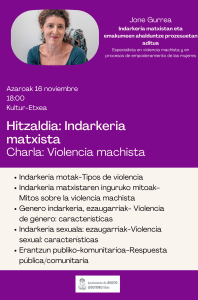 Charla "Violencia machista"